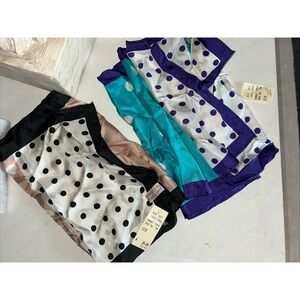 NEW LOT OF 2: VINTAGE ANNE KLEIN SILK SCARVES